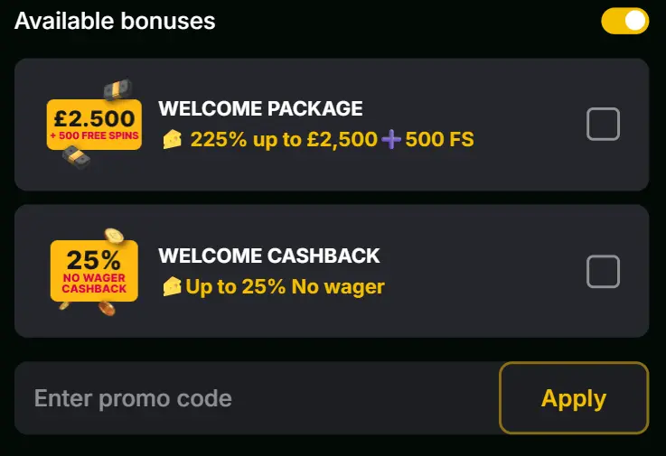 Ontvang een welkomstbonus bij Casino Kaasino